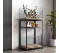 Mueble Creativo for Peceras for El Salón,Estantería Multifuncional De Dos Niveles,Elegante Y Refinada,Adecuada for Dormitorios Y Comedores(Style A,90x45cm/35.4x17.7in)