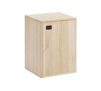 Mueble de 1 puerta en pino macizo con 1 estante ajustable en altura - l37 x h53,5 cm