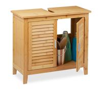 Mueble de baño armario bajo lavabo 2 puertas mueble auxiliar de baño 50 kg