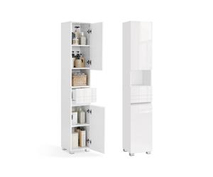 Mueble de Baño Armario de Baño Unidad de Almacenamiento de Baño Blanco