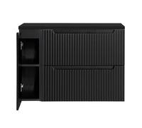 Mueble de baño bajo lavabo newport 100x60x40 cm - negro