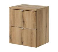 Mueble de baño bajo lavabo newport con 2 cajones 50x60x40 cm - roble