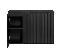 Mueble de baño bajo lavabo newport con 3 puertas 90x60x40 cm - negro [en.casa]