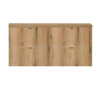 Mueble de baño bajo lavabo newport con 4 cajones 120x60x40 cm - efecto roble