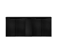 Mueble de baño bajo lavabo newport con 5 puertas 140x60x40 cm - negro [en.casa]