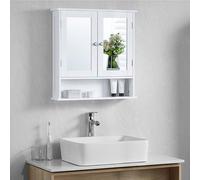 Mueble de baño Bath Vida, Doble Puerta, Madera, Color Blanco.