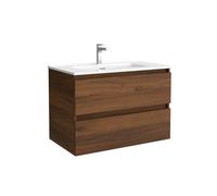 Salgar Mueble de baño Bequia 80cm + Lavabo cerámica | Nogal|80x45x56