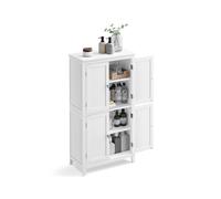Mueble de Baño con 4 Puertas Blanco