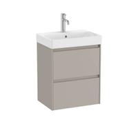 Mueble de Baño con Lavabo con 2 Cajones Arena Mate Ella Ona de 50 cm Colección Unik Roca