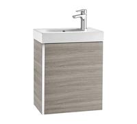 Mueble de baño con lavabo suspendido de 45 cm de ancho en color Arena Texturizado Unik Mini Roca - Ninguno