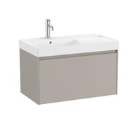 Mueble de Baño con Lavabo y 1 Cajón Arena Mate Ona de 80 cm Colección Unik Roca