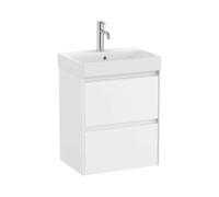 Mueble de Baño con Lavabo y 2 Cajones Ella Ona de 60 cm Colección Unik Blanco Mate Roca