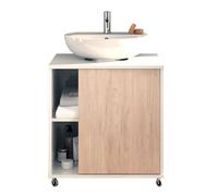 Mueble de baño con ruedas para lavabo pedestal sinna 59 cm