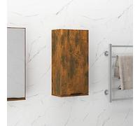 Mueble de Baño de Pared, Material a Base de Madera, Diseño Elegante, Armario Multiusos, Mueble Baño Colgar, Apto para Baño, Color Roble Ahumado, 32 x 20 x 67 cm