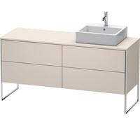Mueble de baño Duravit XSquare de 160,0 x 54,8 cm, 4 cajones, XS4924R9191, Color: Topo mate