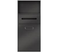 Mueble de baño Empotrado Que Ahorra Espacio con Soporte para pañuelos y Estante para artículos de tocador: un diseño Tres en uno para un Almacenamiento Conveniente y una utilización eficient