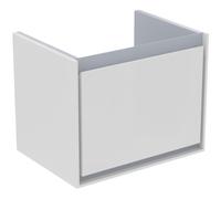 Mueble de baño Ideal Standard Connect Air, 500x360x400mm, 1 cajón, E0817KN, Color: Blanco brillante / gris claro mate