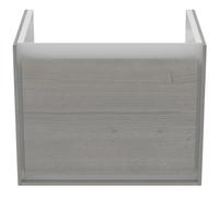 Mueble de baño Ideal Standard Connect Air, 500x360x400mm, 1 cajón, E0817PS, Color: Roble decorado en gris / blanco mate