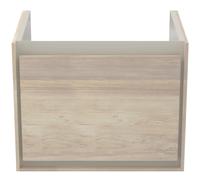 Mueble de baño Ideal Standard Connect Air, 500x360x400mm, 1 cajón, E0817UK, Color: Pino claro / marrón mate