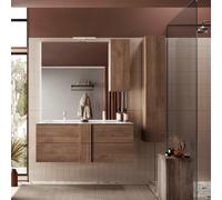 Mueble de baño JUPITER con doble lavabo y 2 o 3 cajones