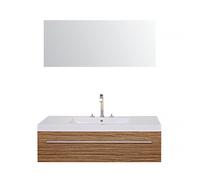 Mueble de baño lavabo Berna 120cm efecto madera cebra baño lavabo baño baño