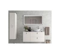 Mueble de Baño Lavabo sobre Encimera Salgar Uniiq 120 cm - Sin mueble auxiliar / Sin espejo / Sin toallero + Con sifón con desagüe clicker + Sin set de patas + NG Negro
