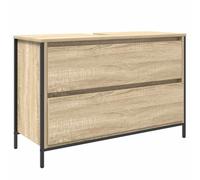 vidaXL Mueble de baño con Lavabo y cajones Roble Sonoma 90x34,5x60 cm, Mueble de Lavabo, Mueble de almacenaje, Mueble de baño, Mueble de baño
