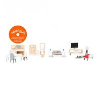 Mueble de Casa de Muñecas Juego Completo