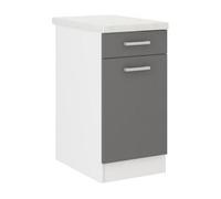Mueble de cocina 40 x 47 x 82 cm gris melamina pvc