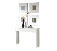 Miroytengo Mueble de Entrada Recibidor Lupe Estilo Moderno Color Blanco 101x76x30 cm