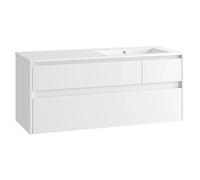 Mueble de lavabo Emma derecha (L x An x Al: 45 x 120 x 50 cm, Blanco Brillo)