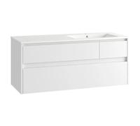 Mueble de lavabo Emma derecha (L x An x Al: 45 x 120 x 50 cm, Blanco Mate)