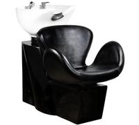 Mueble de lavado de peluquería Gabbiano Amsterdam negro