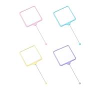 Mueble de mano con marco de metal ligero, mango y cristal para aseo sobre la marcha, espejos cosméticos de una sola cara