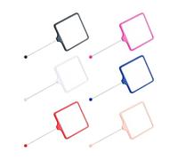 Mueble de mano con marco de metal ligero, mango y cristal para aseo sobre la marcha, espejos cosméticos de una sola cara