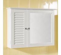 Mueble de Pared con Espejo SoBuy BZR55-W