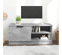 Mueble de pared de roble negro para TV, mueble de entretenimiento de 80 x 35 x 36,5 cm, elegante mueble compuesto de madera para sala de estar, diseño moderno que ahorra espacio