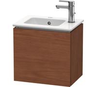 Mueble de pared Duravit L-Cube, 1 puerta, bisagra derecha, 420mm, para Me by Starck 072343, LC6272R1313, Color: Chapa de madera auténtica de nogal americano