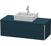 Mueble de pared Duravit XSquare 120.0 x 54.8 cm, 2 cajones, XS491209898, Color: Seda azul noche lacado mate