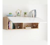 Mueble de pared para sofá, librería creativa, estante colgante de madera con decoración, armarios con puerta, almacenamiento múltiple, librería para dormitorio, estudio y sala de estar(Natural Wood,10