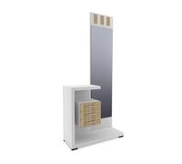 Mueble de recibidor prisma cambria - blanco 85 x 75 x 27,9 cm