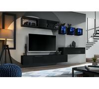 Mueble De Sala Anbauwand SWITCH M3 Con Brillo Push - Click Y LED