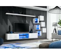 Mueble De Sala Anbauwand SWITCH XXI Brillo PVC Push - Click LED B.