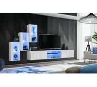Mueble De Sala Anbauwand SWITCH XXII Brillo PVC Push - Click LED B.