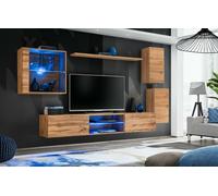 Mueble De Sala Anbauwand SWITCH XXIII Wotan Brillo PVC Push - Click LED