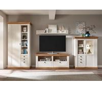 Mueble De Salón Landhaus 356Cm Pino Blanco Wotan Roble Armario 23497760