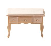 Mueble de tocador en Miniatura con 3 cajones para 1: 12, Embryo | Juego de decoración para juegos de simulación que sirve exhibiciones de coleccionistas y estilismo de escenas
