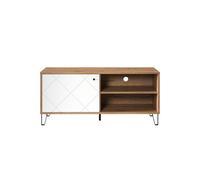 Mueble de tv 1 puerta y 2 nichos l123 cm - touch 40 cm