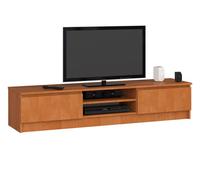 Mueble de TV AKORD Aliso 160 cm 2 puertas frente en color Aliso 2 estantes 160x40x33 cm
