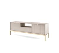 Mueble de tv avon 154x39x56 beige, dorado 39 cm